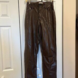 Abercrombie Brown Leather Pants